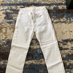 7 for All Mankind White Jeans